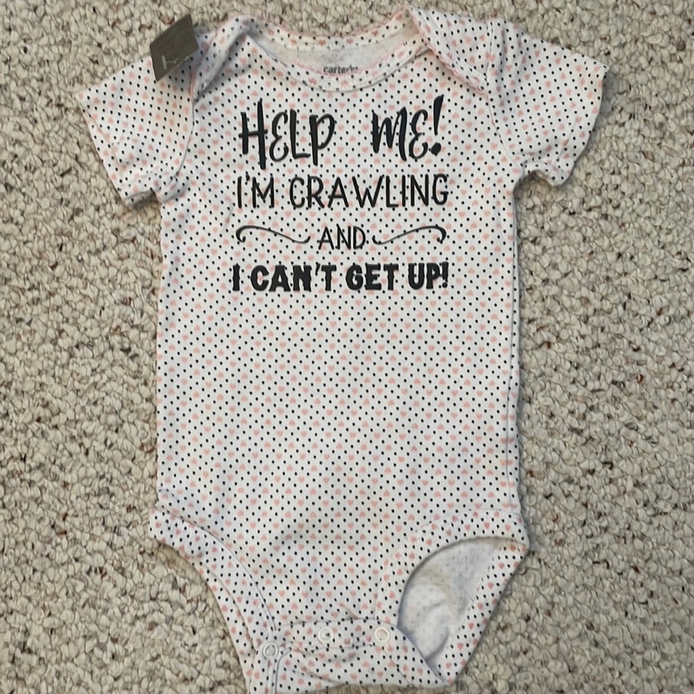 Hand designed onesie 12m